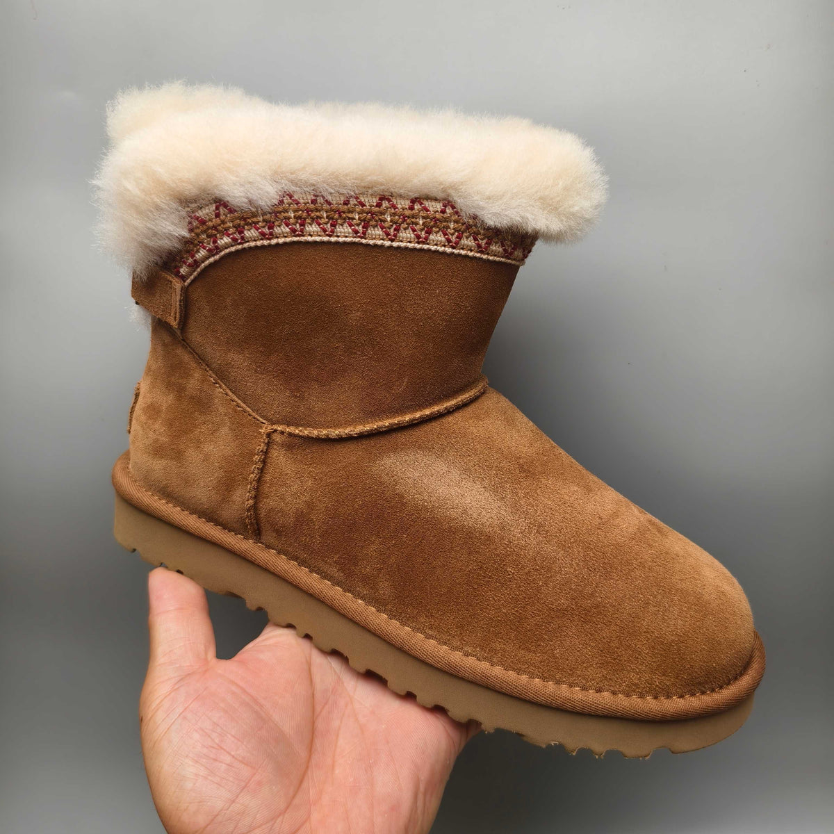4517 Ethnic-Inspired Back-Strap Shoes – Chestnut (In Stock)