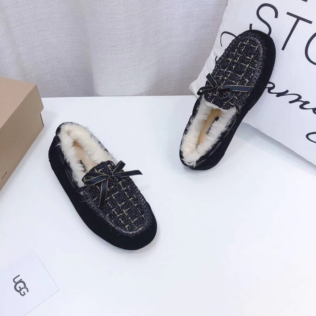 5623 Chanel-Style Driving Shoes – Black (Boss Lady Edition)