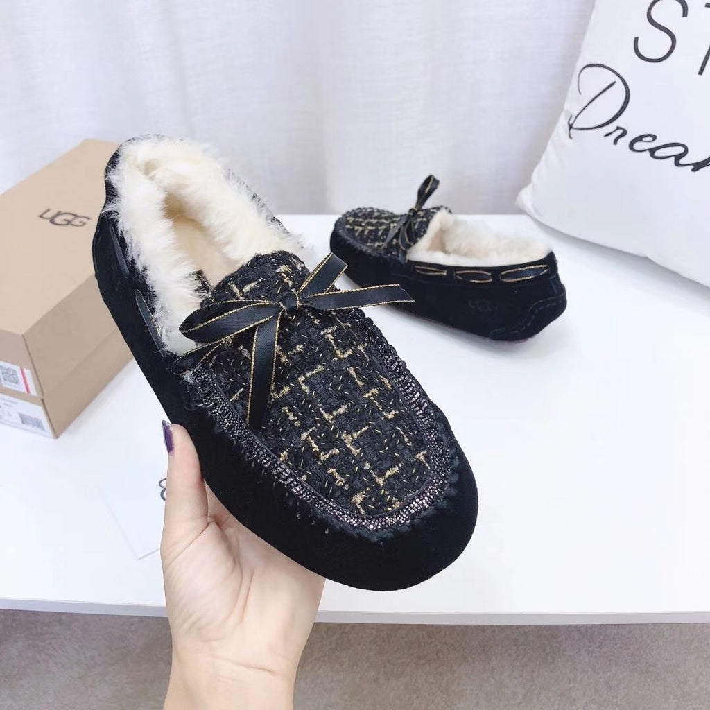 5623 Chanel-Style Driving Shoes – Black (Boss Lady Edition)