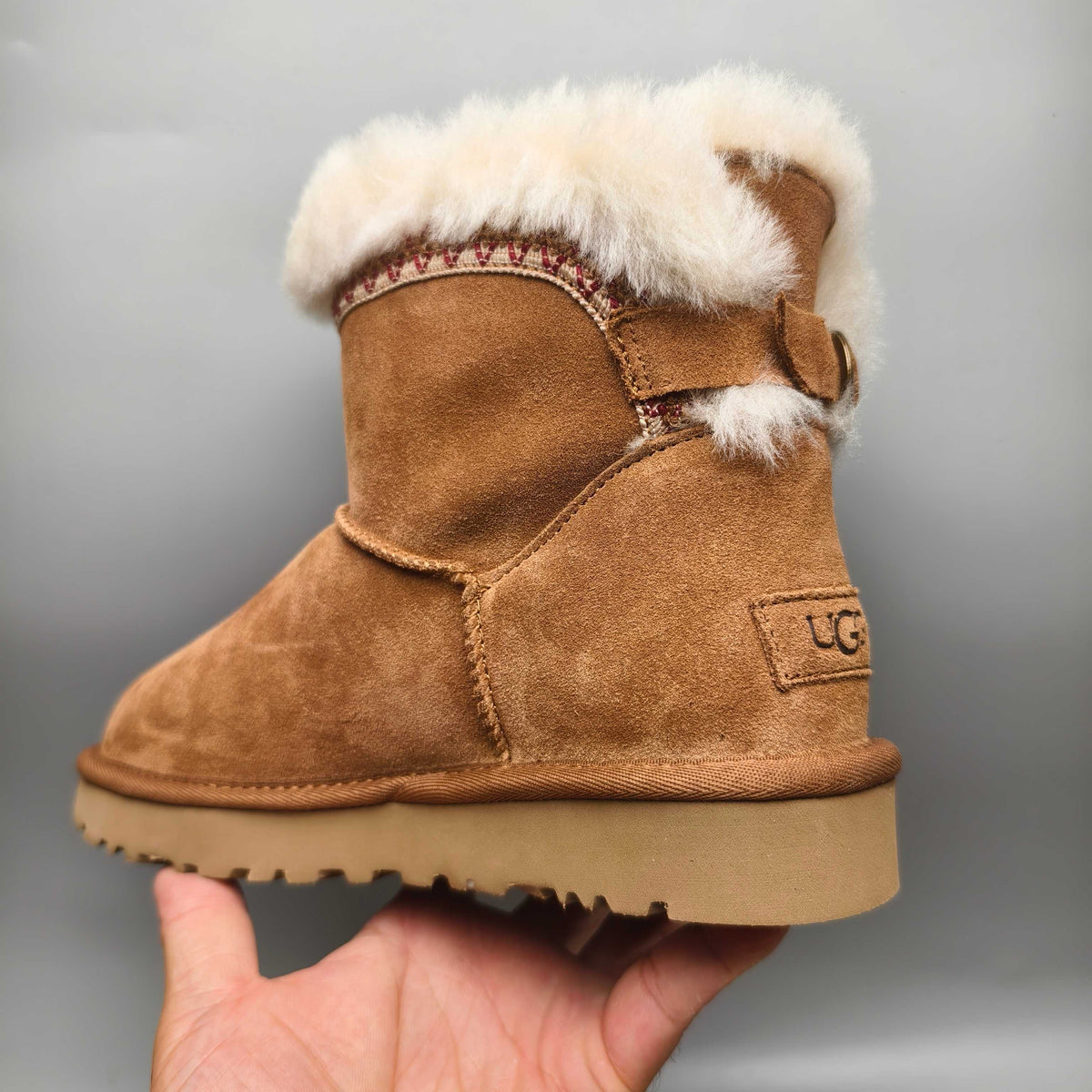 4517 Ethnic-Inspired Back-Strap Shoes – Chestnut (In Stock)