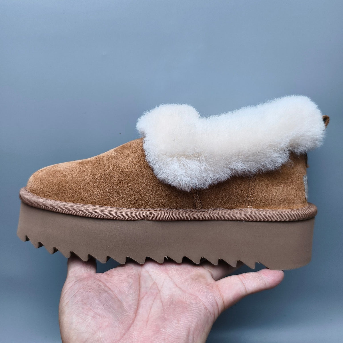 6733 Chunky Sole Casual Shoes – Chestnut (In Stock)