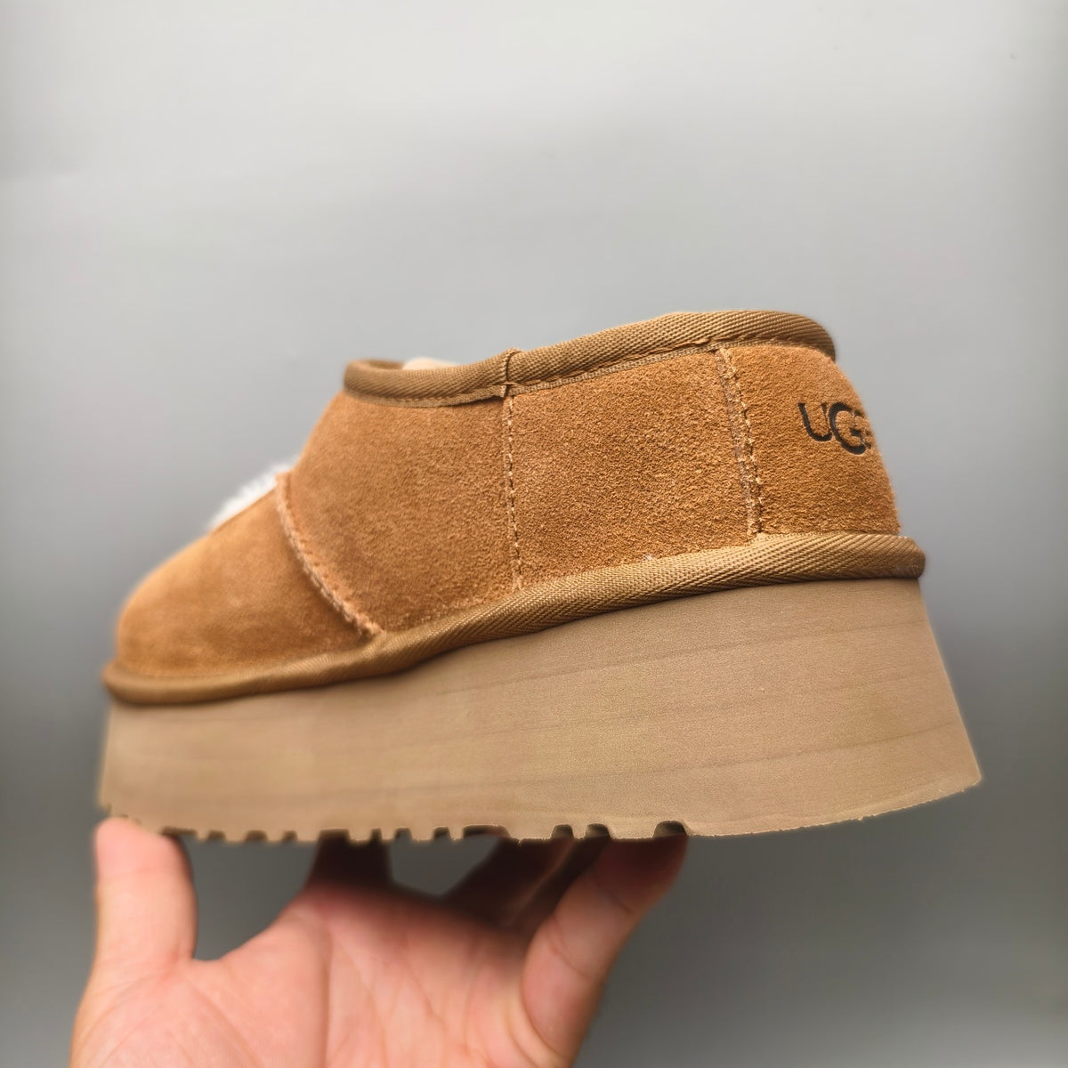 7612 Mary Jane Chunky Sole Fashion Shoes – Chestnut (In Stock)