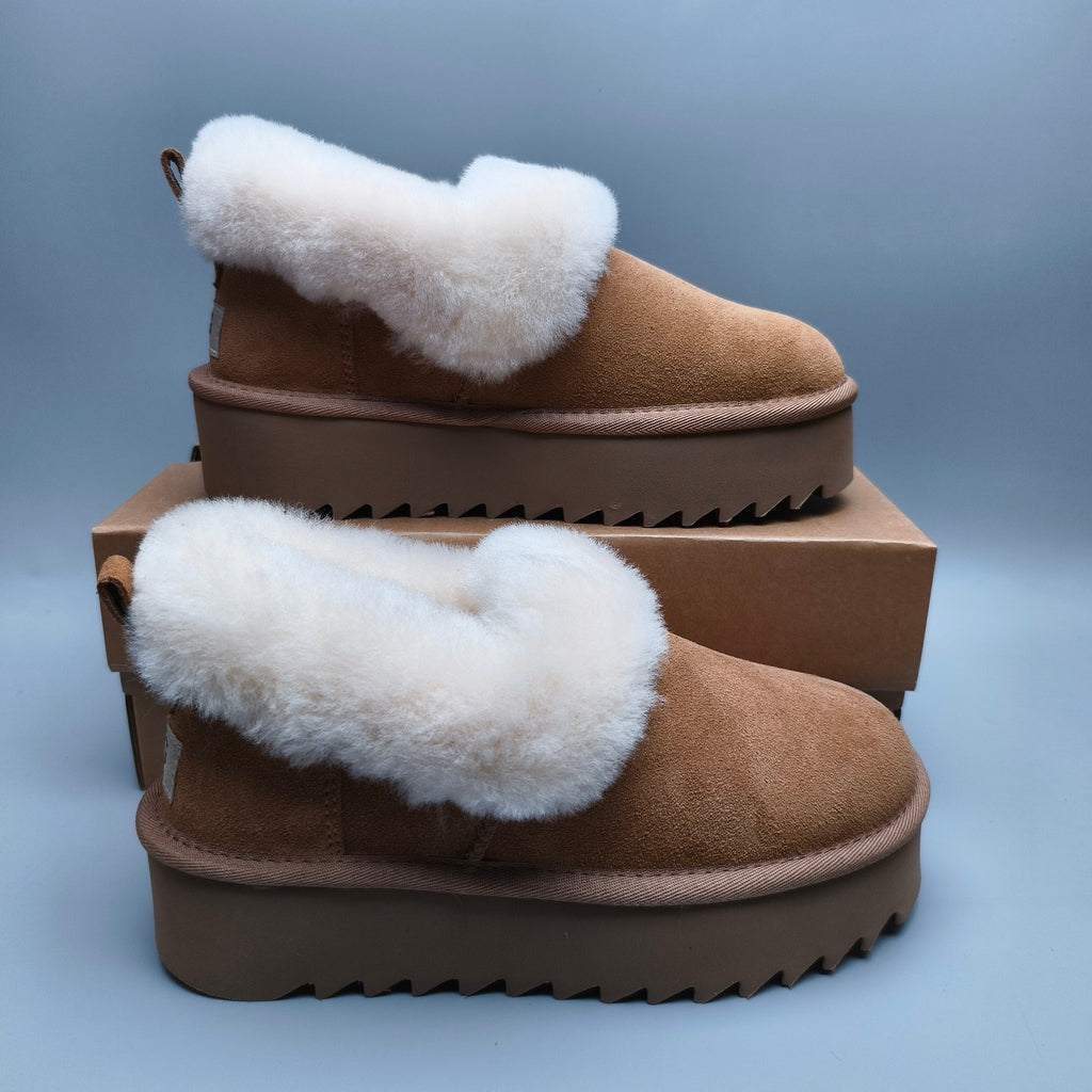 6733 Chunky Sole Casual Shoes – Chestnut (In Stock)