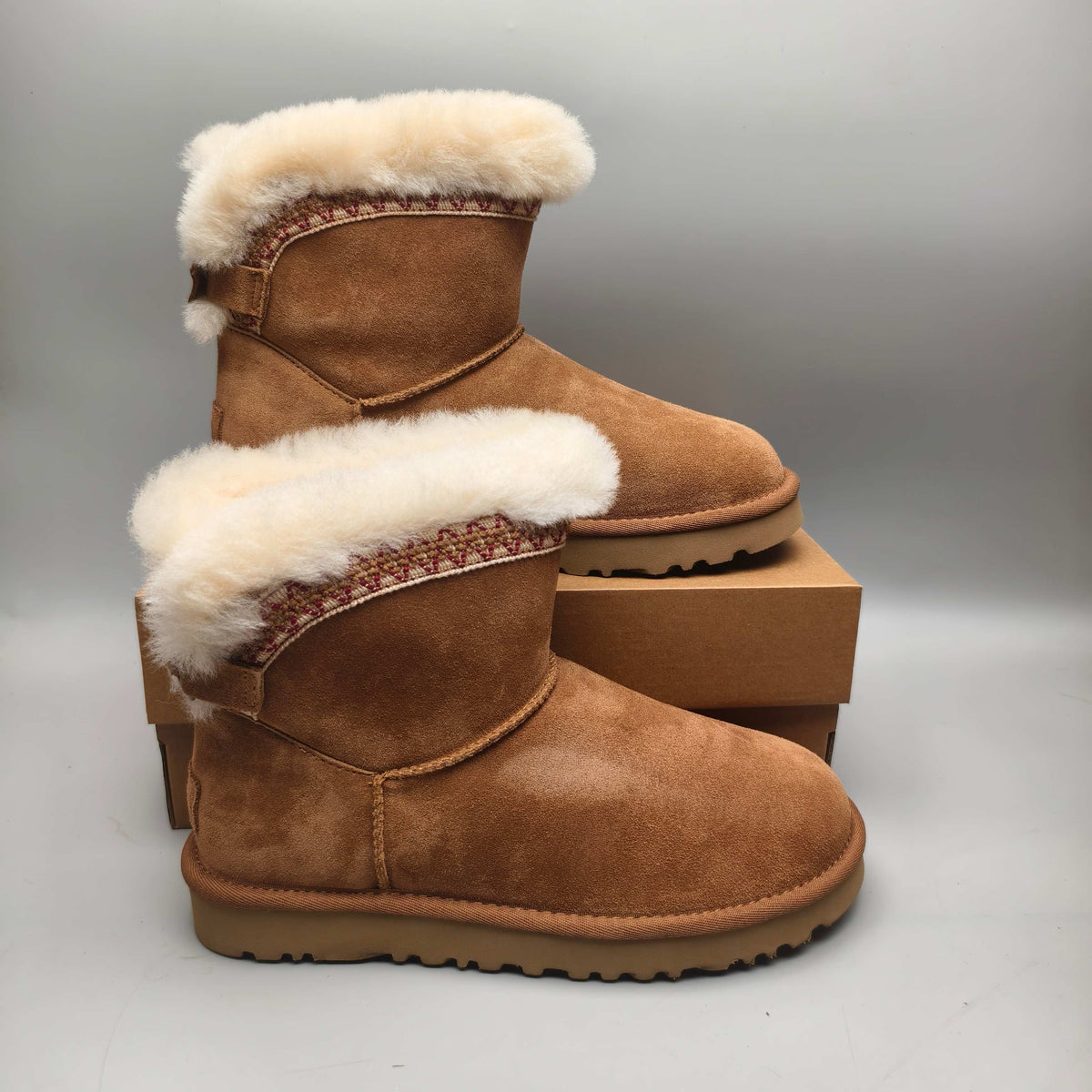 4517 Ethnic-Inspired Back-Strap Shoes – Chestnut (In Stock)
