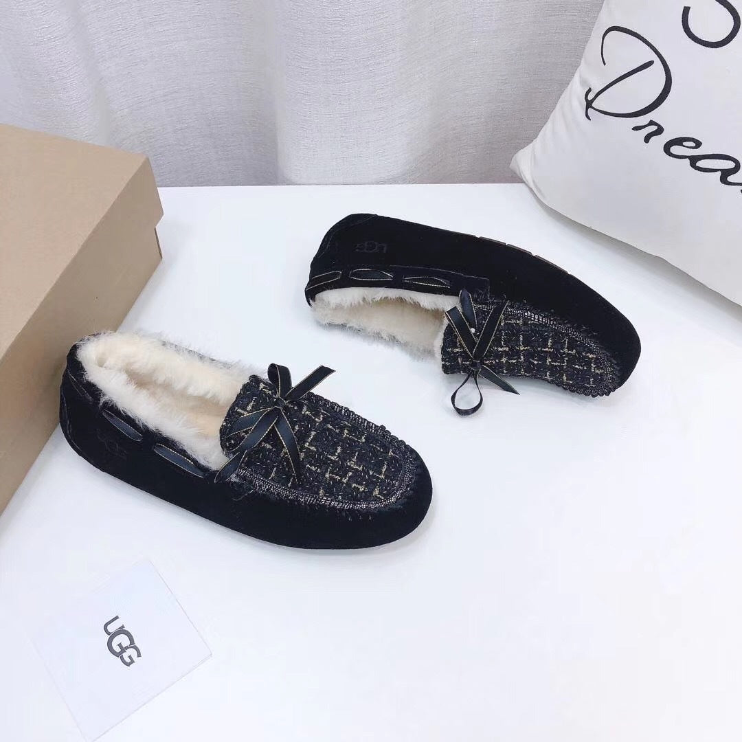 5623 Chanel-Style Driving Shoes – Black (Boss Lady Edition)