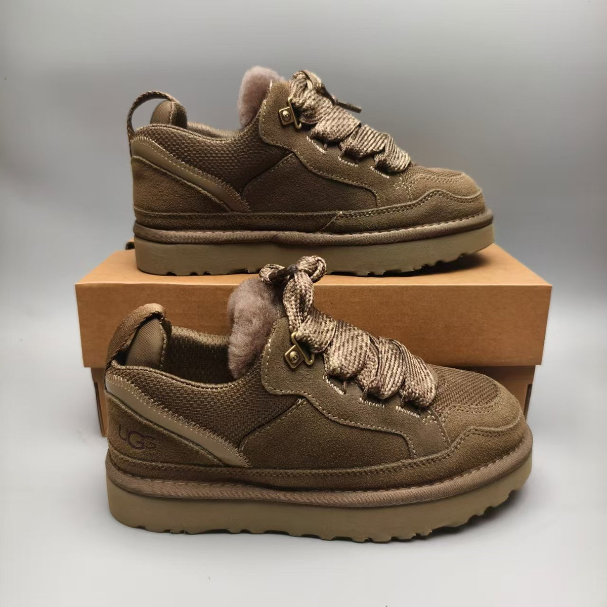 4032 Couples Mesh Athletic Casual Shoes – Walnut (In Stock)