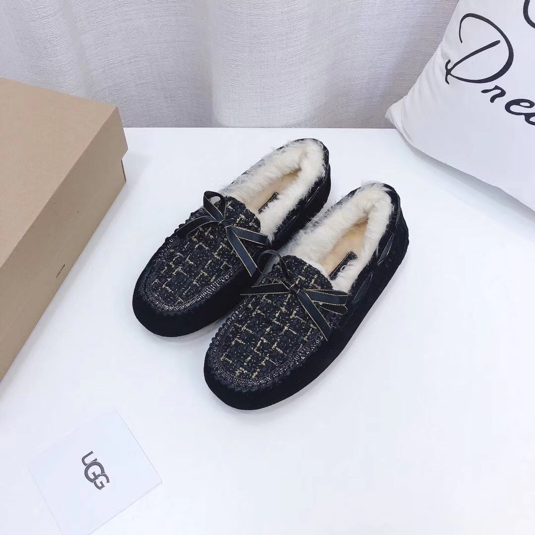 5623 Chanel-Style Driving Shoes – Black (Boss Lady Edition)