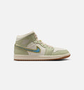 Air Jordan 1 Mid SE Women's Shoes - Olive/Pearl White/Green