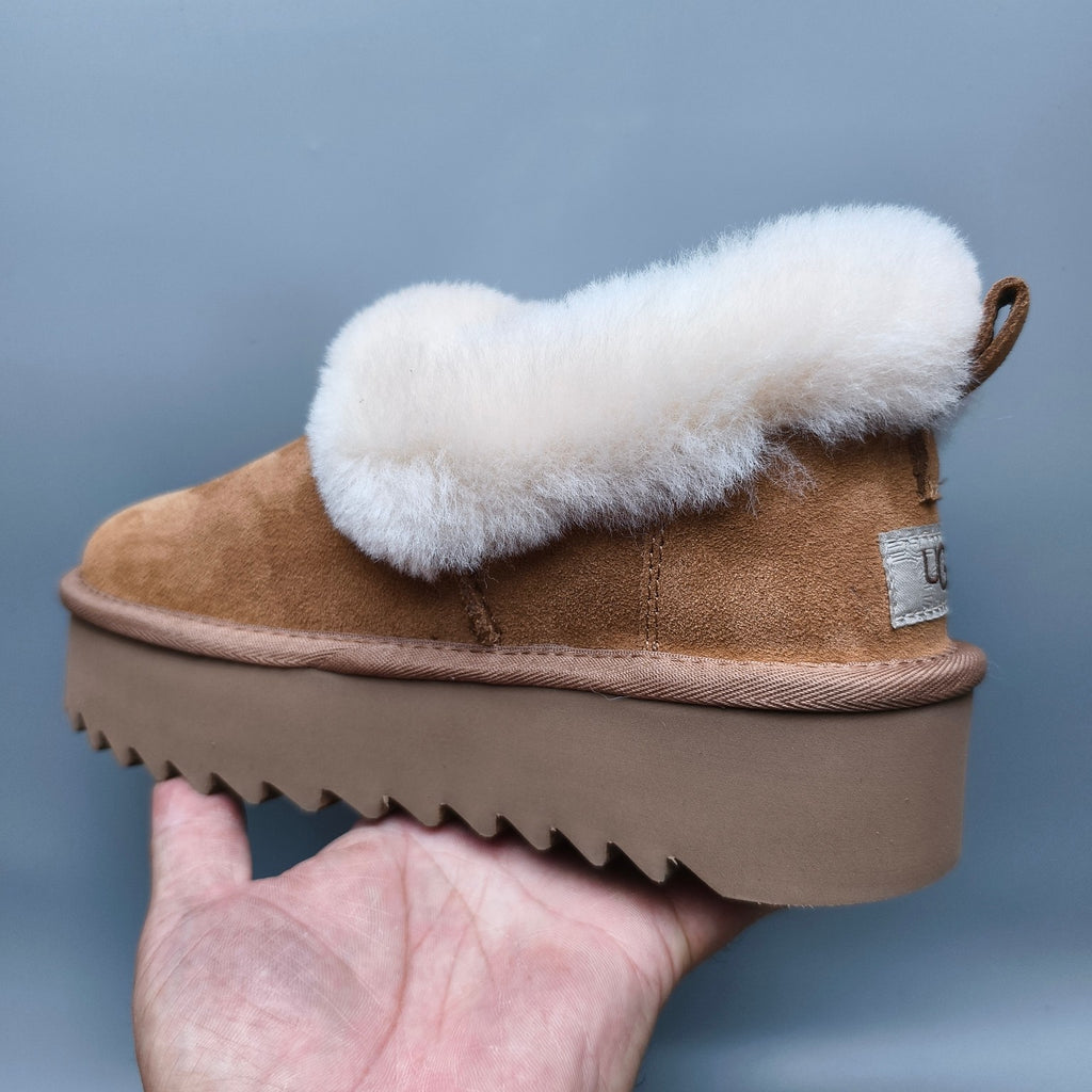 6733 Chunky Sole Casual Shoes – Chestnut (In Stock)