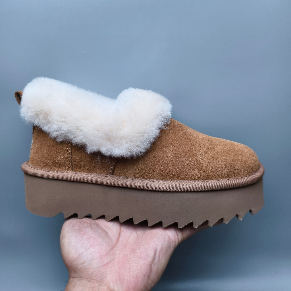 6733 Chunky Sole Casual Shoes – Chestnut (In Stock)