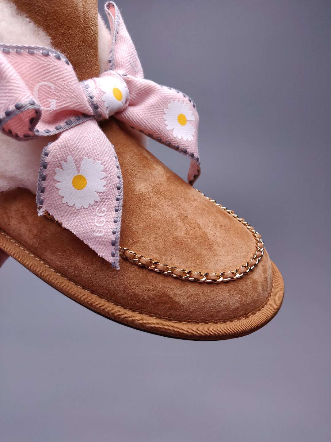 7888 Daisy Chain Ribbon Boots – Chestnut (In Stock)