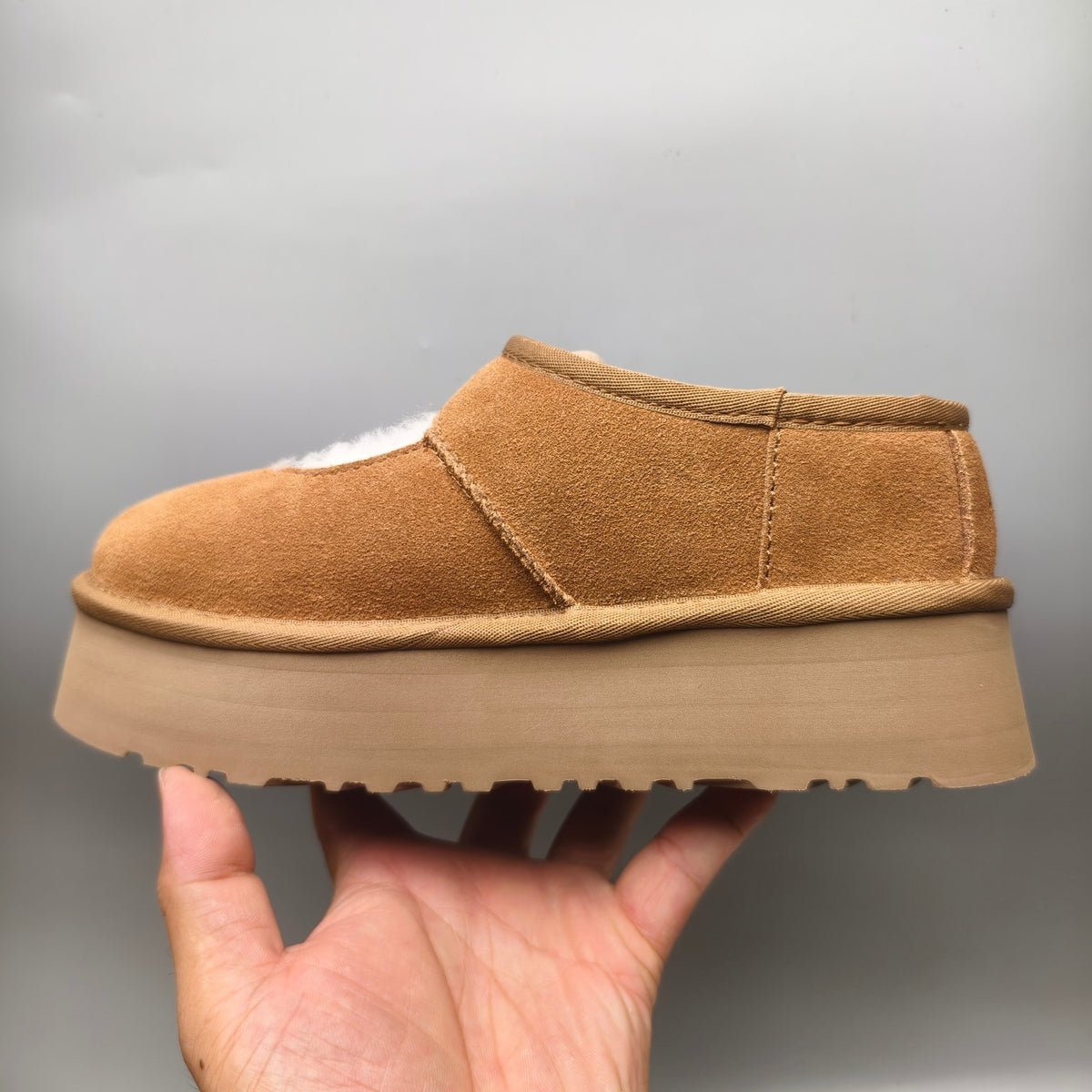 7612 Mary Jane Chunky Sole Fashion Shoes – Chestnut (In Stock)